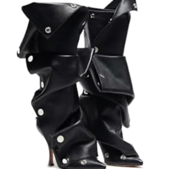 Black Button Boots - Picture 1 of 1